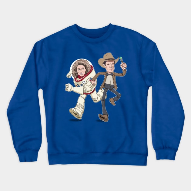 Time Story Crewneck Sweatshirt by Art By James Hance